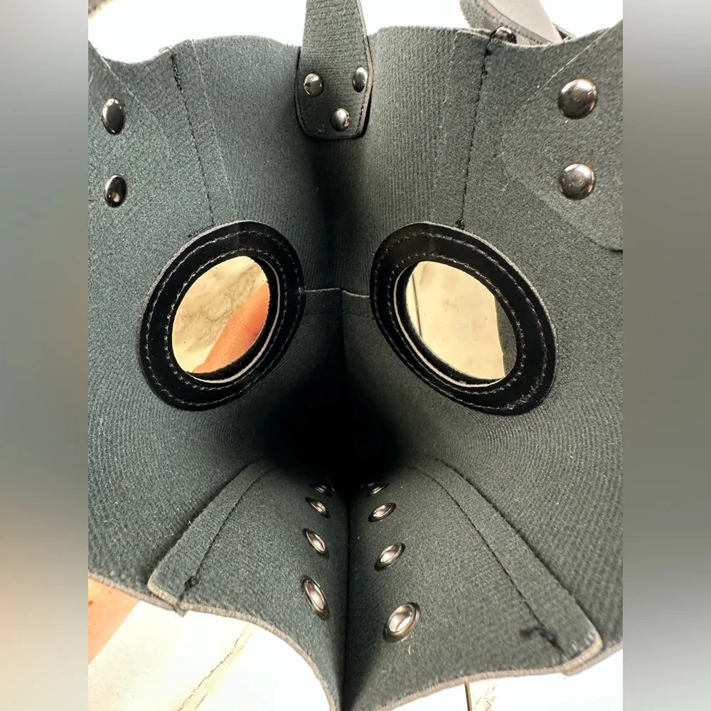 Mask Retro Leather Steampunk Halloween Costume Long Nose Bird Beak Cosplay Props